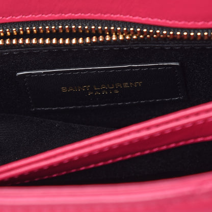 Saint Laurent Calfskin Y Quilted Monogram Toy Loulou Crossbody Bag Freesia 9 of 10
