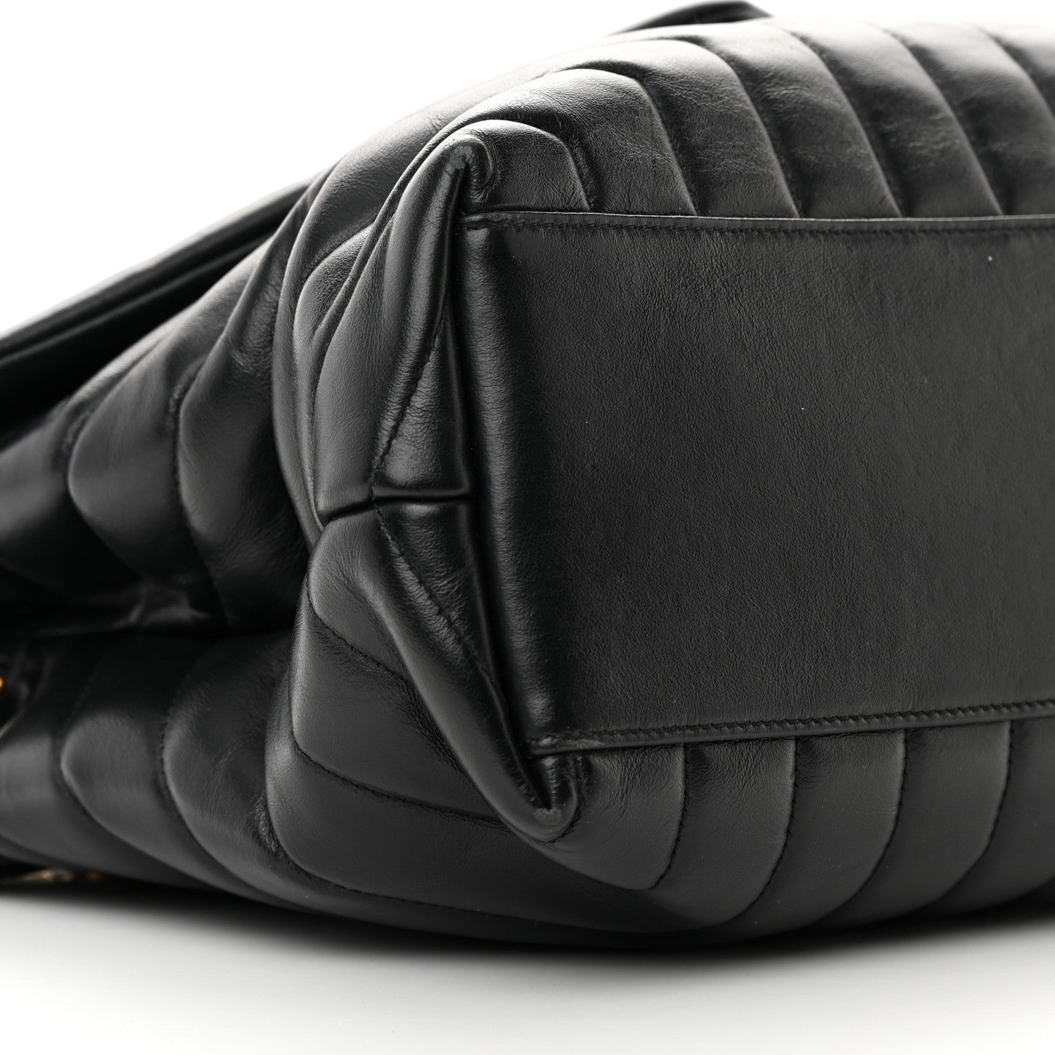 Saint Laurent Calfskin Y Quilted Monogram Medium Loulou Chain Satchel Black 9 of 21