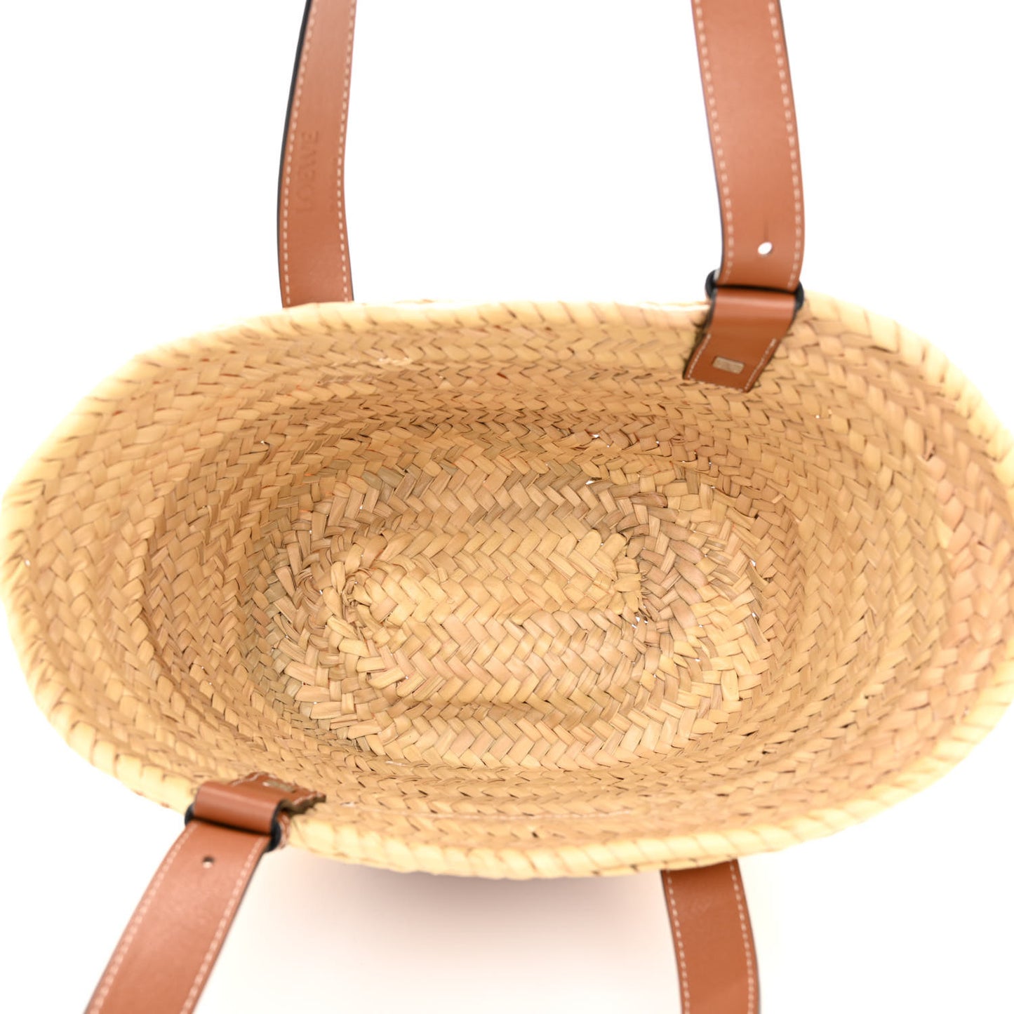 Raffia Small Basket Tote Bag Natural Tan