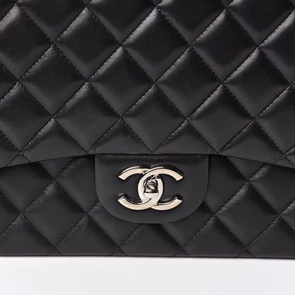 Chanel Lambskin Quilted Maxi Double Flap Black 15 of 15