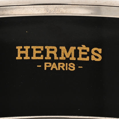Hermes Enamel Printed Wide Balcons du Guadalquivir Bracelet 65 Silver 4 of 4
