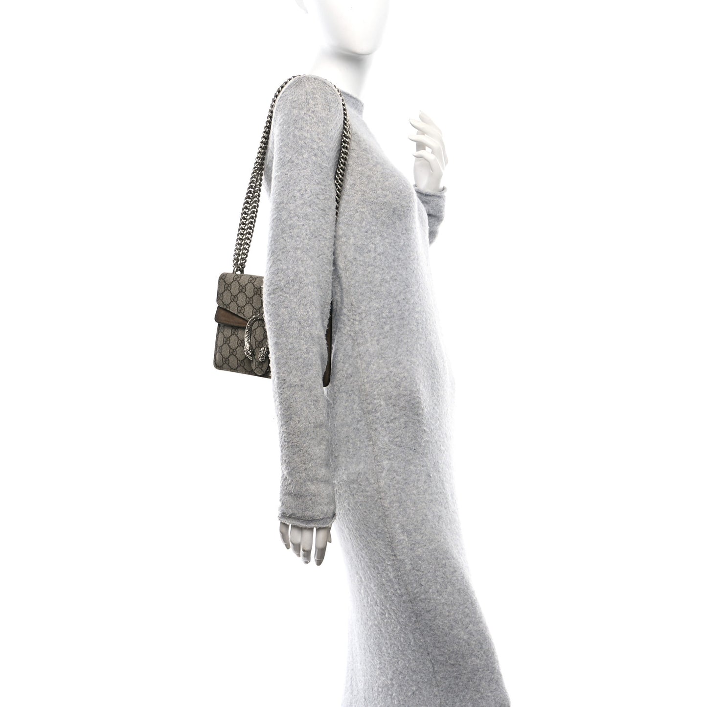 GG Supreme Monogram Mini Dionysus Shoulder Bag Taupe