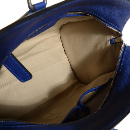 Alexander McQueen Pebbled Calfskin Small Skull Padlock Zip Around Tote Ultramarine 5 of 7