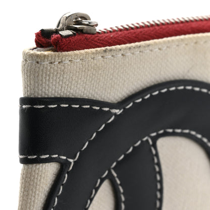 Chanel Canvas Metallic Lambskin Quilted Flag CC Pochette White 13 of 13