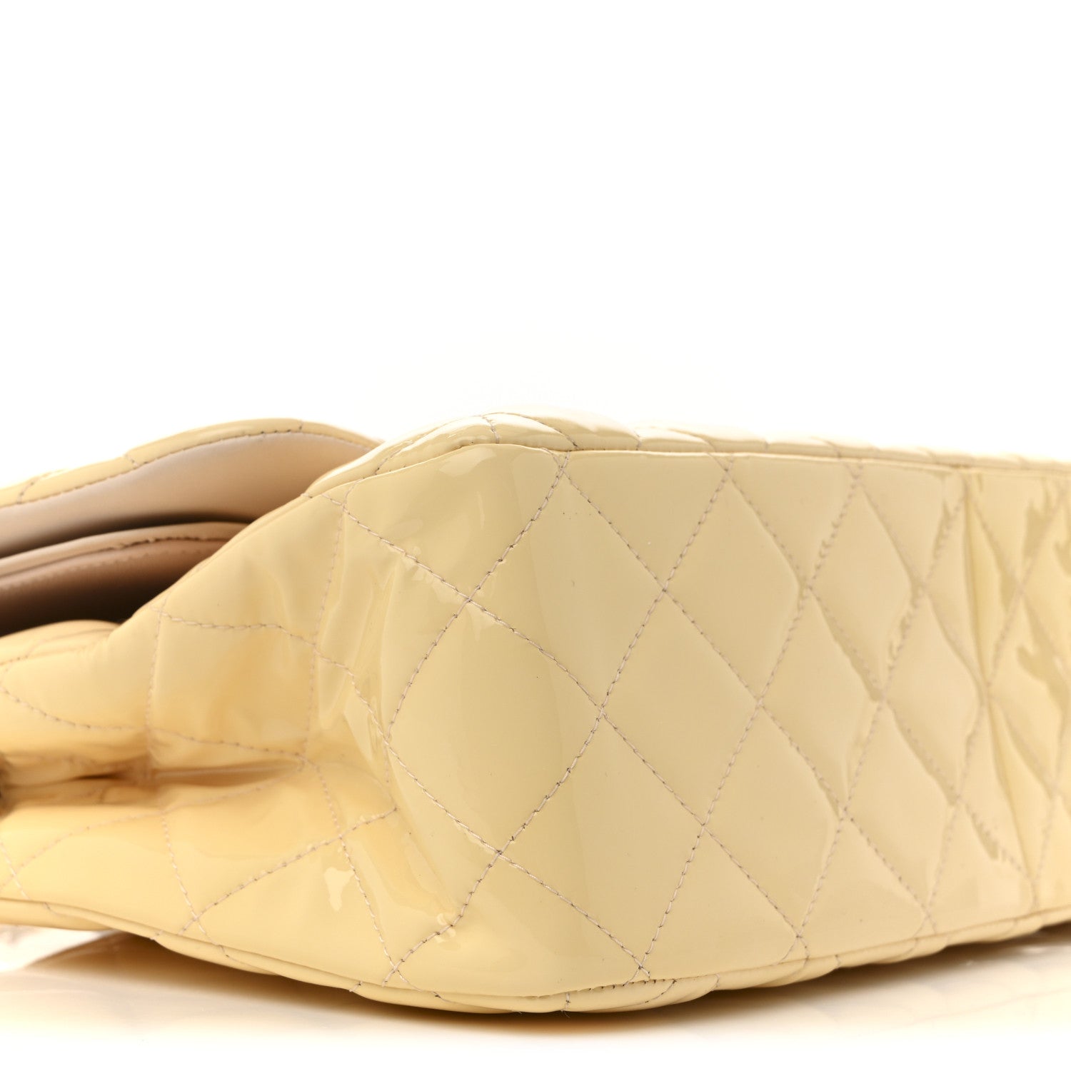 Chanel Patent Quilted Jumbo Double Flap Light Pink 9 of 14