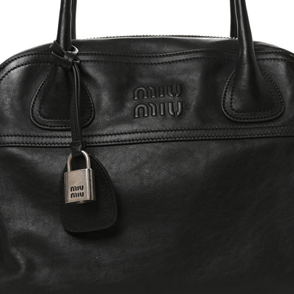 Miu Miu Nappa Medium Vivant Bag Black 7 of 9