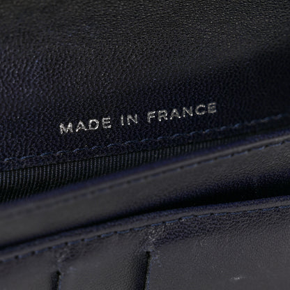 Chanel Lambskin Quilted Large Flap Wallet Navy 7 of 11