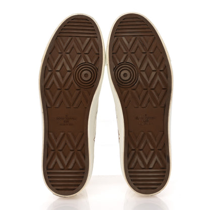 Louis Vuitton Monogram Mens Tattoo Sneaker Boots 8 White Brown 6 of 11