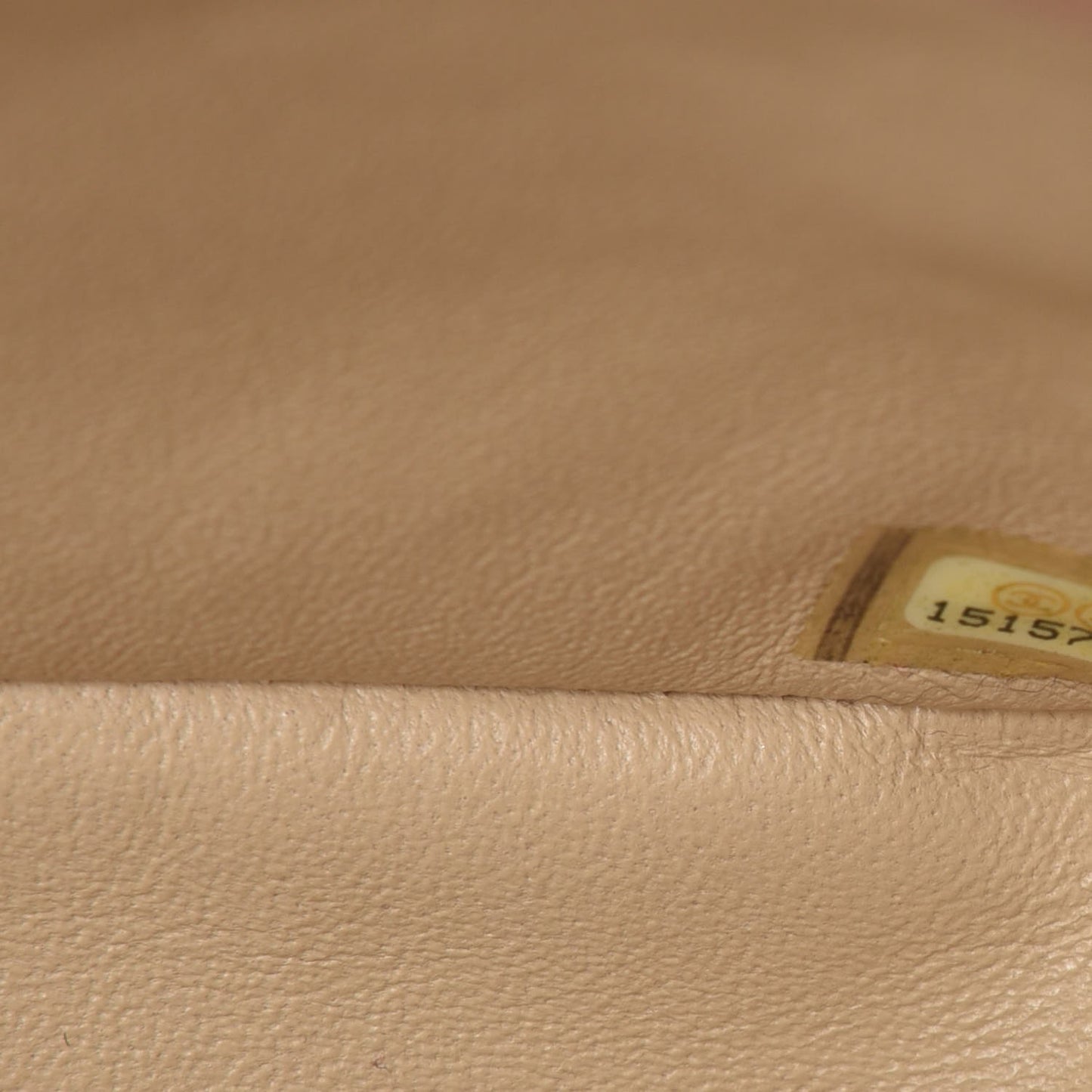 Lambskin Quilted Jumbo Double Flap Beige Clair