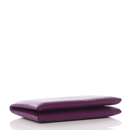Hermes Chevre Mysore Calvi Card Case Anemone 3 of 6