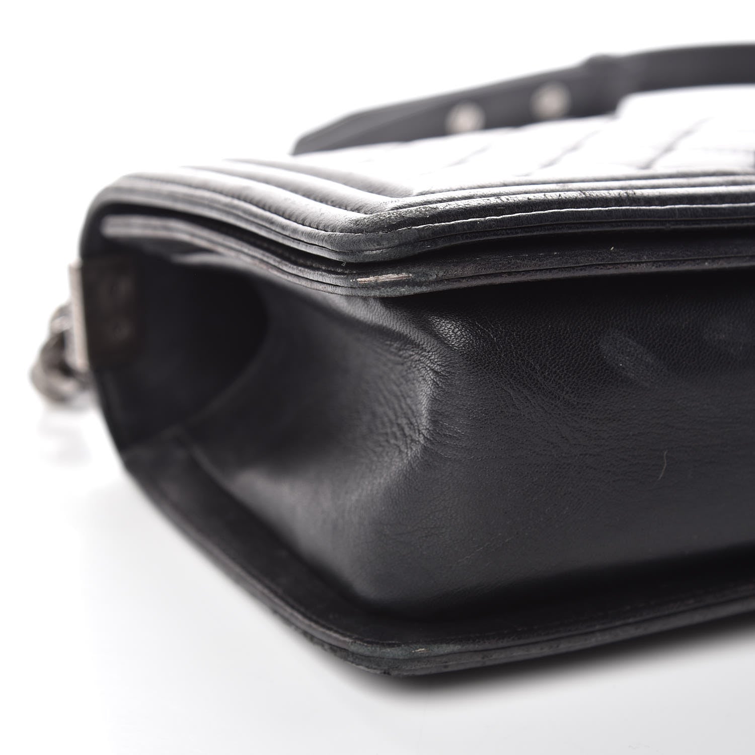 Chanel Lambskin Quilted Medium Boy Flap Black 17 of 18