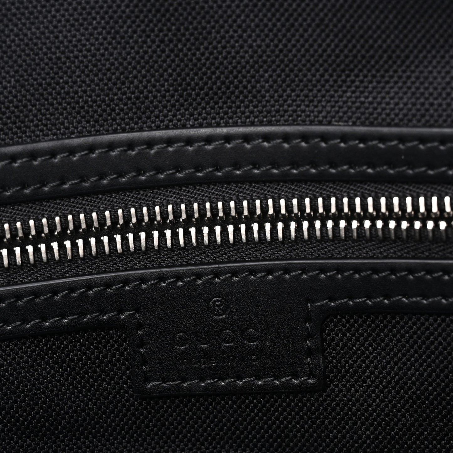 GG Supreme Monogram Appia Calfskin Web Briefcase Black