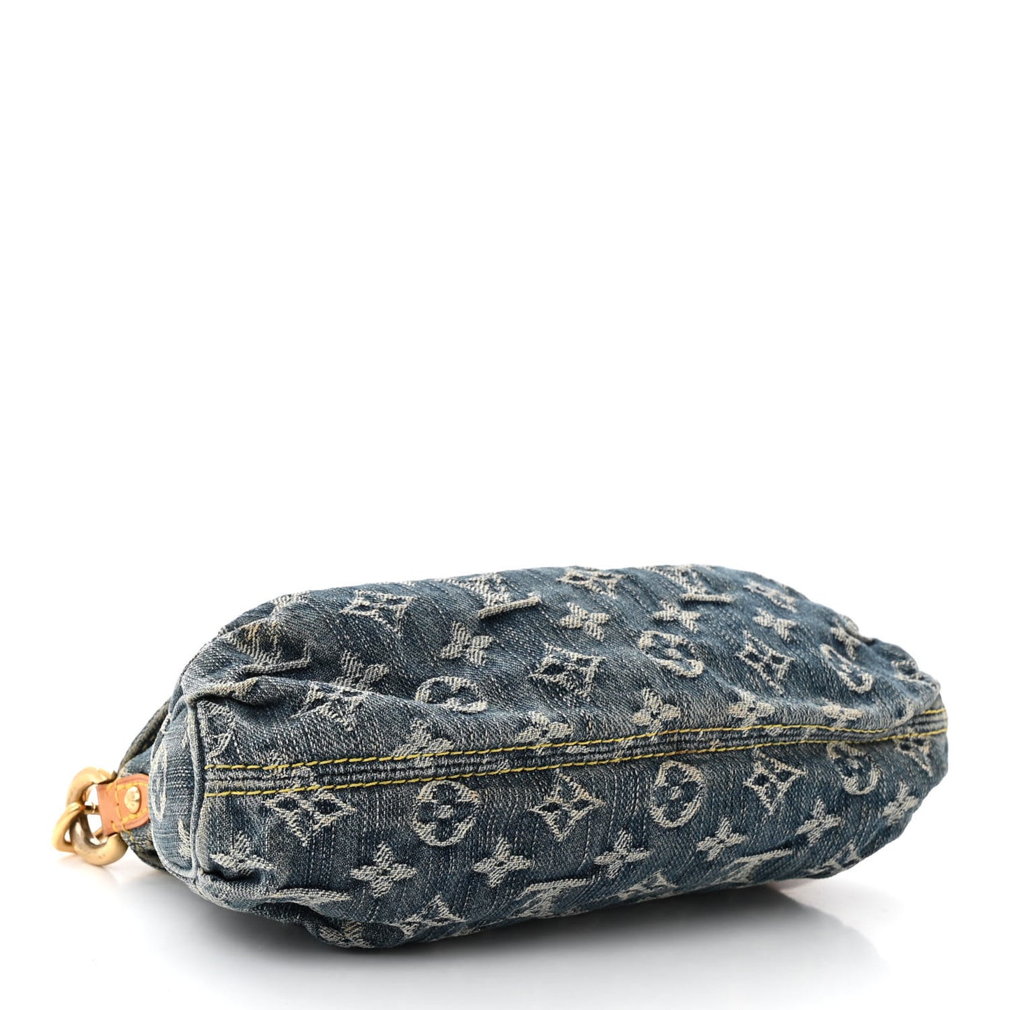 Monogram Denim Mini Pleaty Blue
