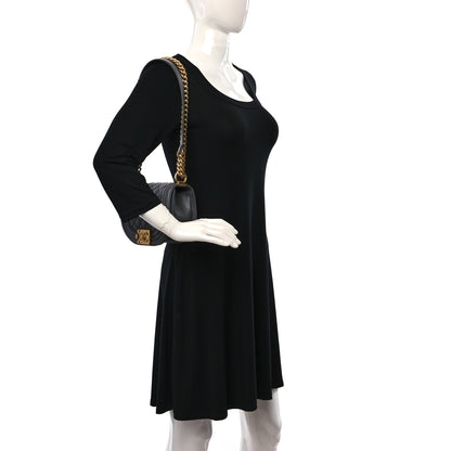 Chanel Caviar Quilted Small Boy Messenger Bag Dark Grey 2 of 10