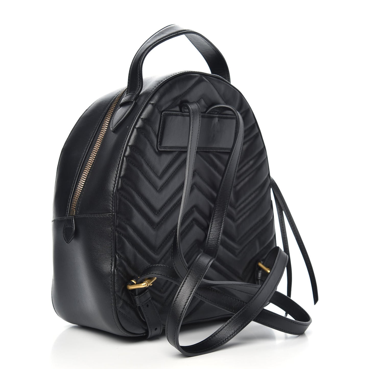 Calfskin Matelasse GG Marmont Dome Backpack Black