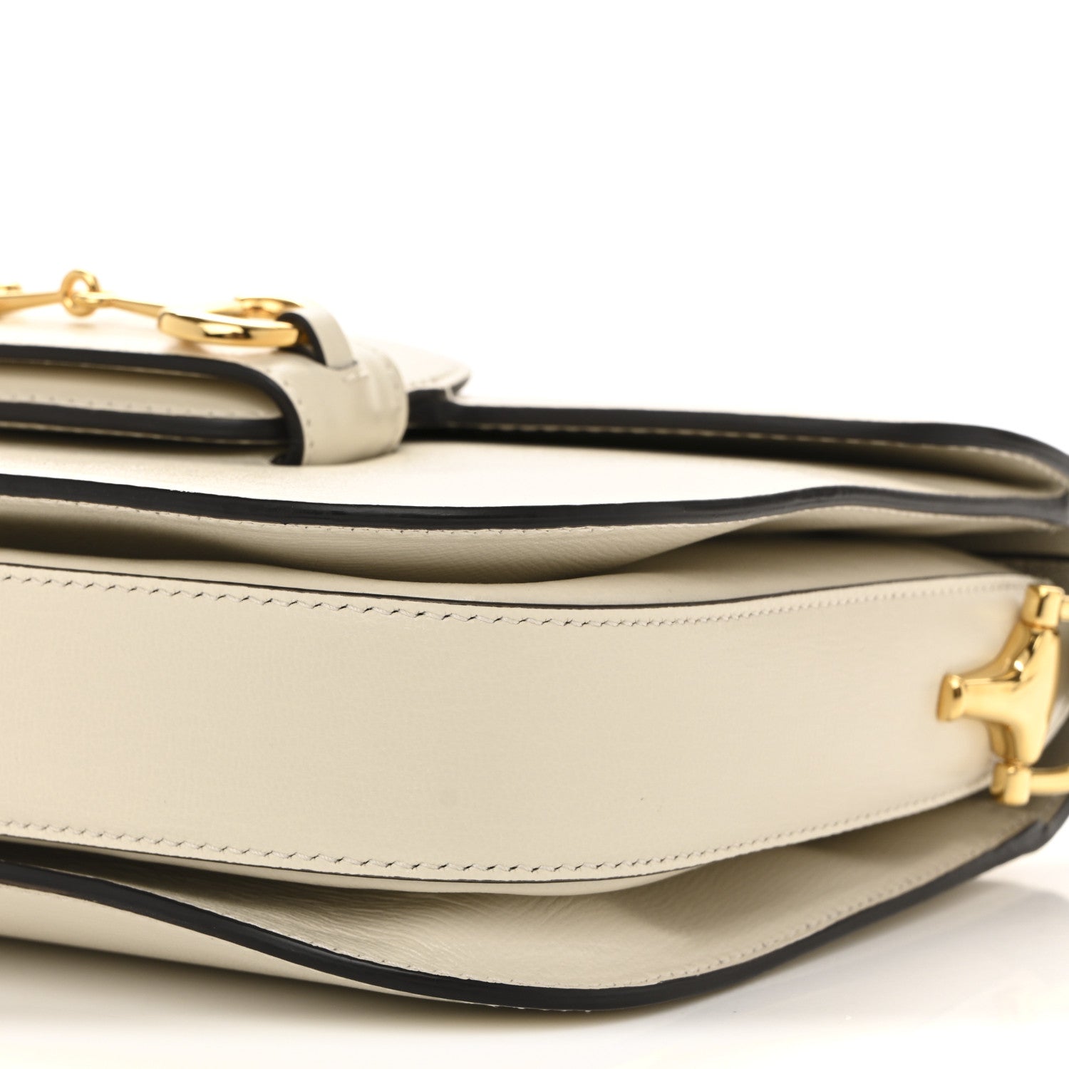 Gucci Azalea Calfskin Horsebit 1955 Shoulder Bag Mystic White 10 of 13