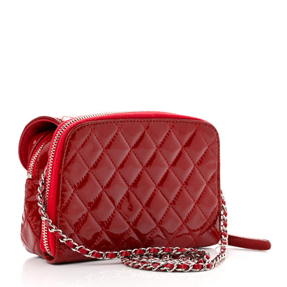 Chanel Patent Brilliant Mini Flap WOC Bag Red 3 of 12