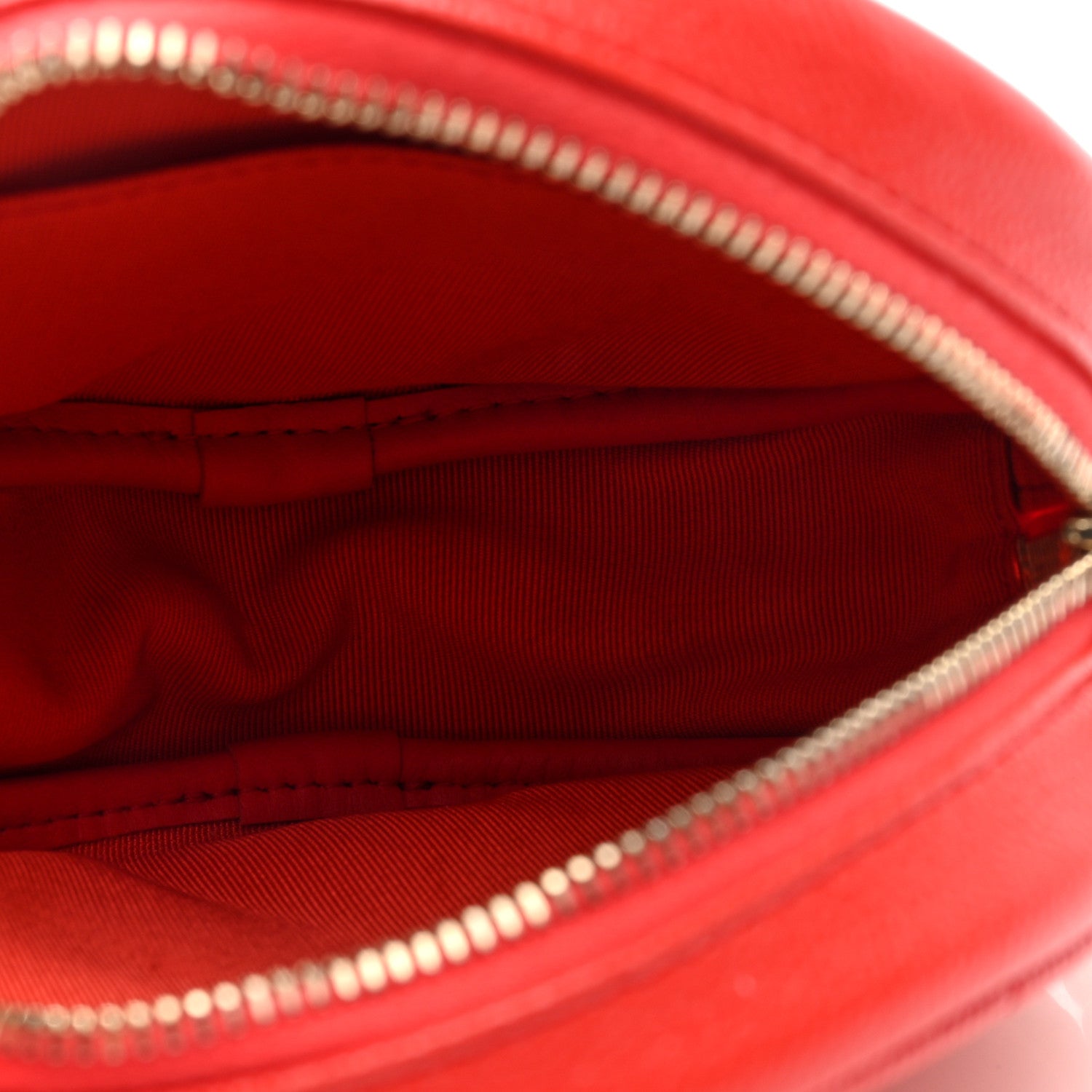 Chanel Caviar Quilted Round Clutch With Chain Red 5 of 10