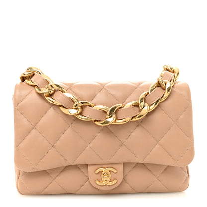 Chanel Lambskin Quilted Large CC Funky Town Flap Beige 1 of 10