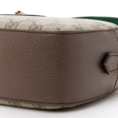 Gucci GG Supreme Monogram Web Neo Vintage Shoulder Bag Beige New Acero Crop 11 of 12