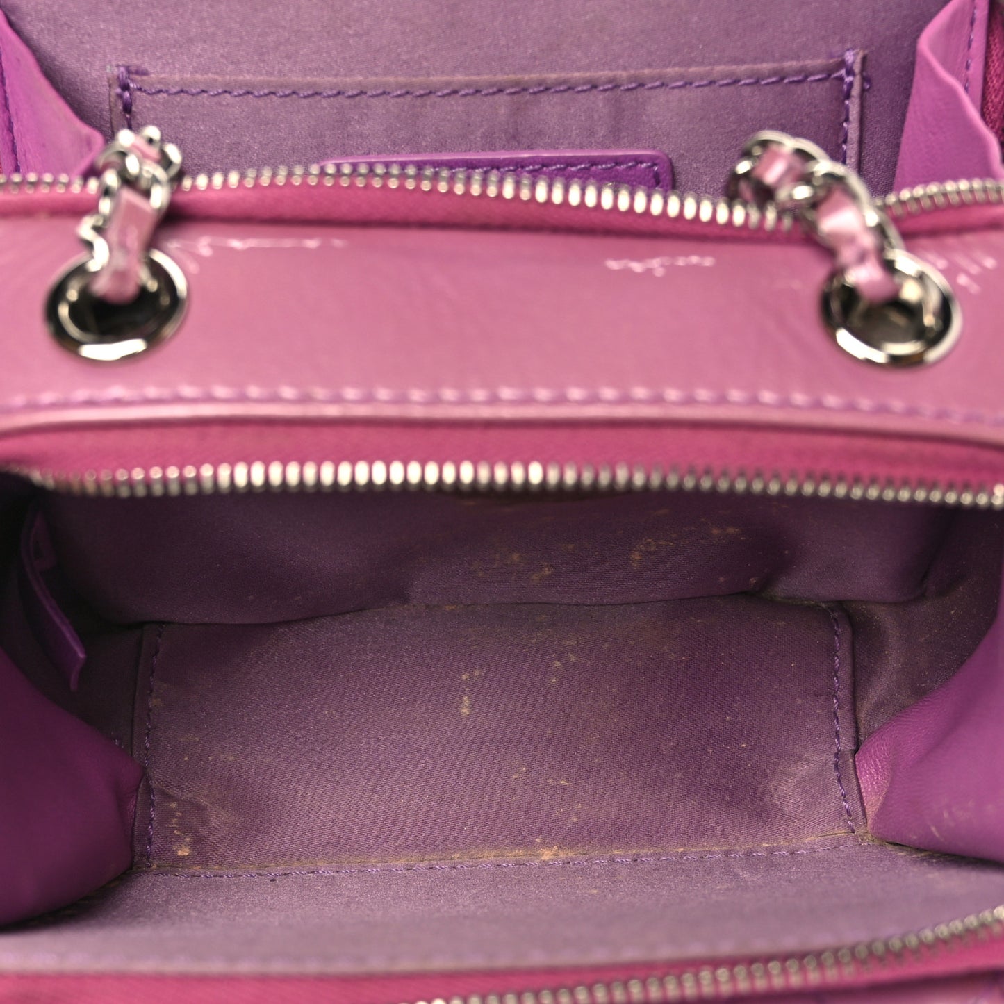 Patent Quilted Small Pocket Box Camera Case Purple