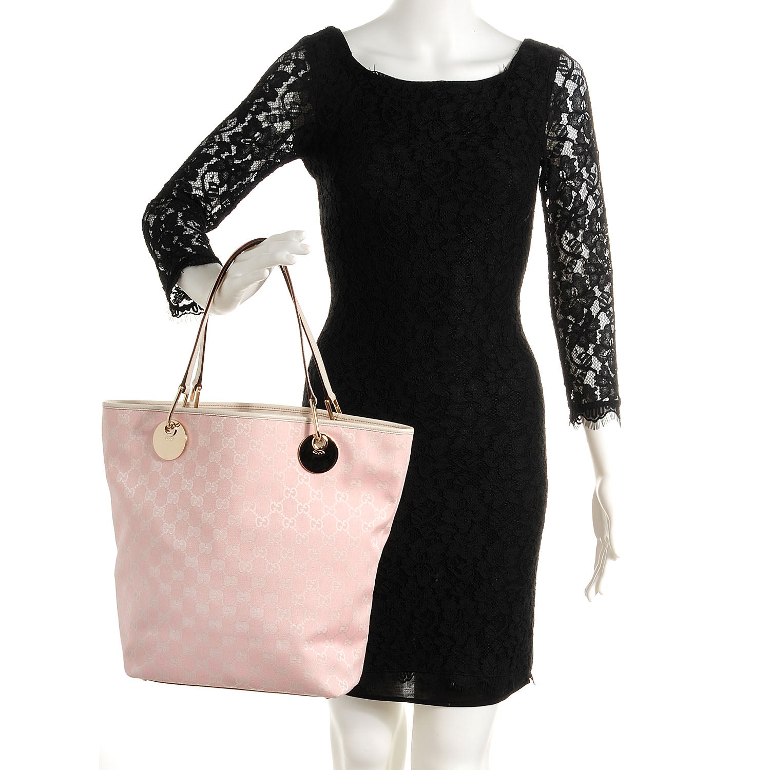 Gucci Monogram Large Eclipse Tote Pink 2 of 8