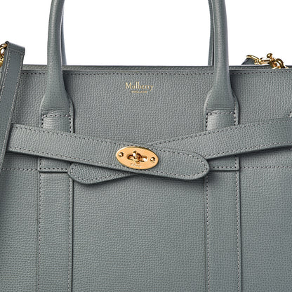 Mulberry Small Classic Grain Small Zip Tote Bayswater Light Green 10 of 15