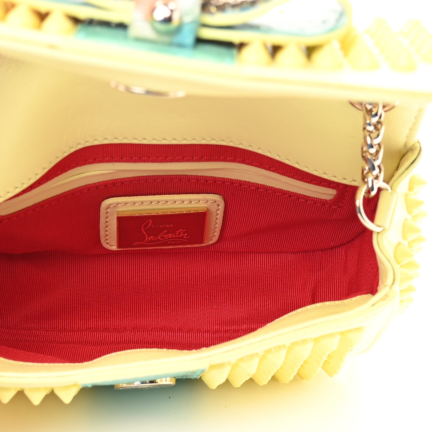 Christian Louboutin Calfskin Spikes Mini Sweety Charity Crossbody Bag 6 of 10