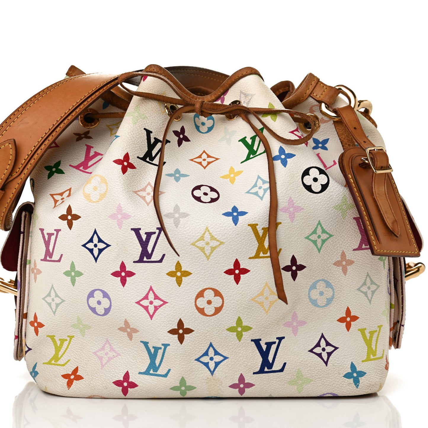 Monogram Multicolor Petit Noe White