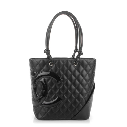 Chanel Calfskin Quilted Medium Cambon Tote Black 1 of 7