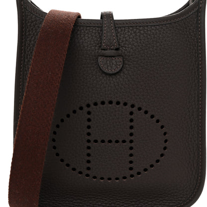 Hermes Taurillon Clemence Amazone Evelyne TPM Macassar Havane 8 of 11