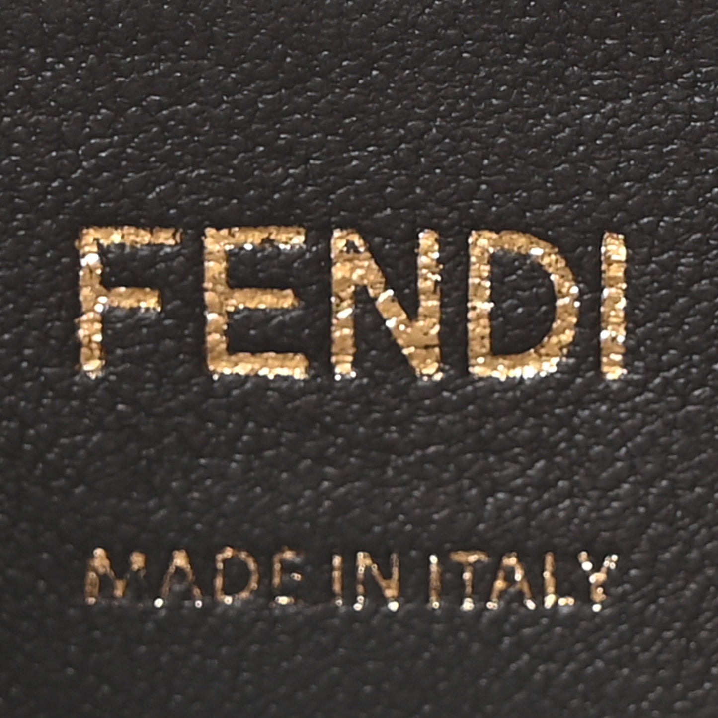 Vitello Liberty F is Fendi Bi-Color FF 1974 Embossed Mini Mon Tresor Bucket Bag Maya Black