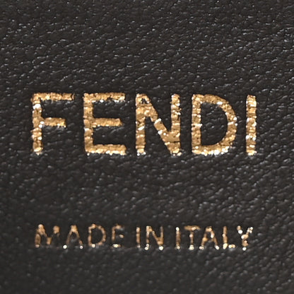 Fendi Vitello Liberty F is Fendi Bi-Color FF 1974 Embossed Mini Mon Tresor Bucket Bag Maya Black 6 of 10