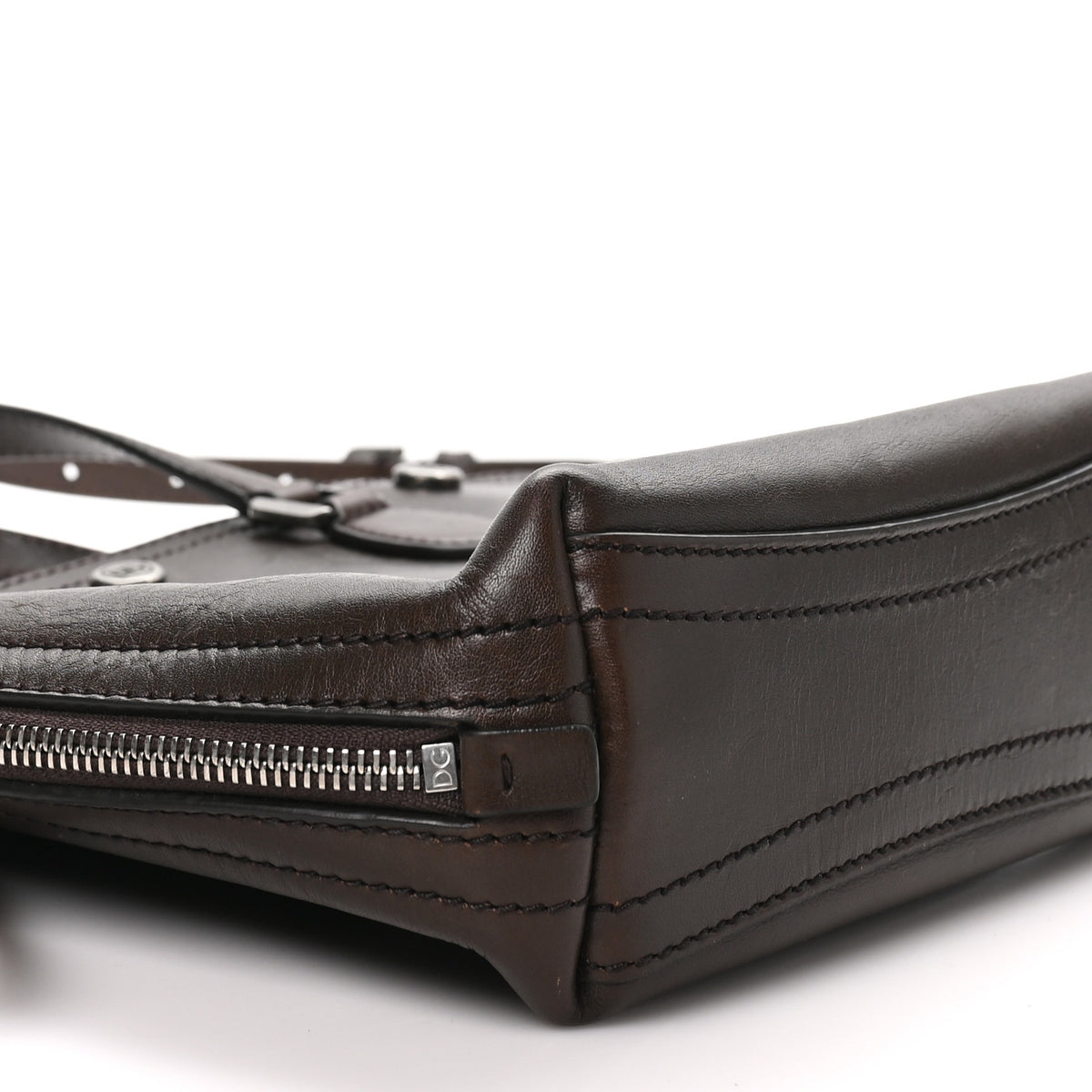 Tempesta Calfskin Atene Shopping Bag Brown