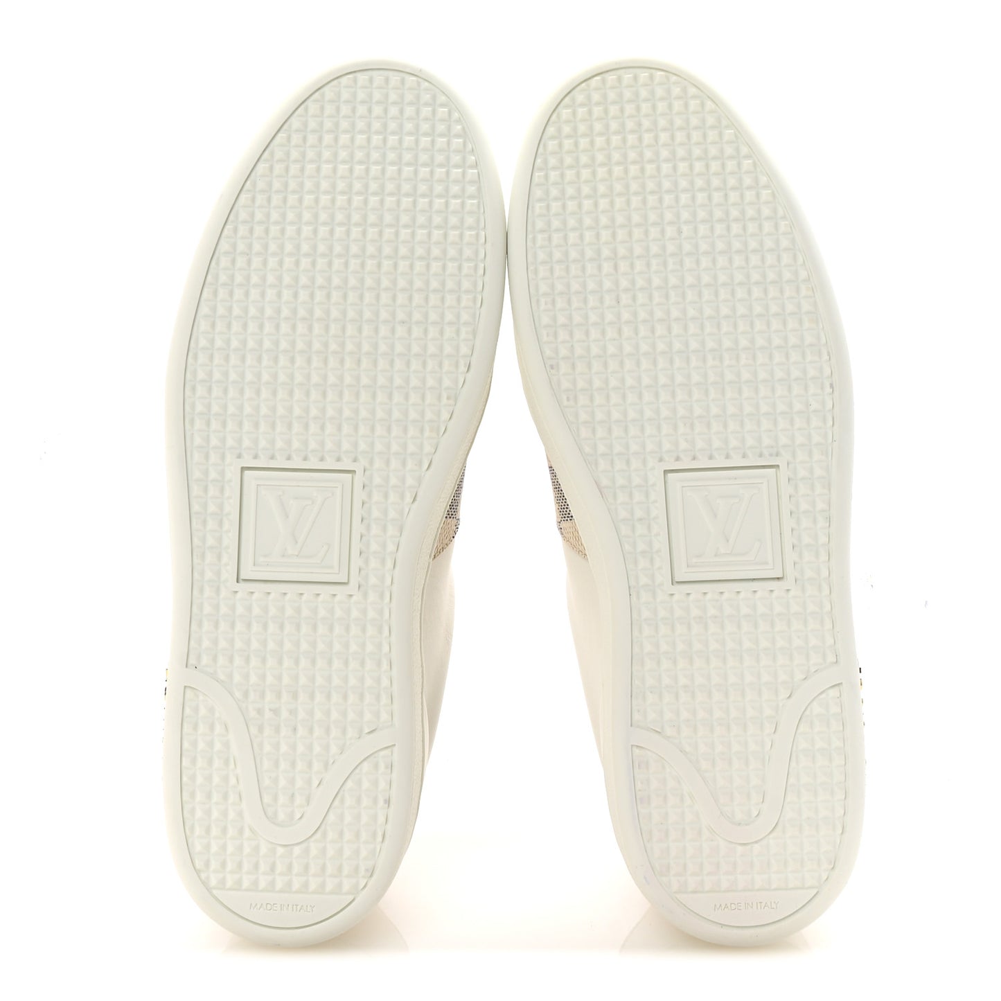 Damier Azur Front Row Sneaker 36 White