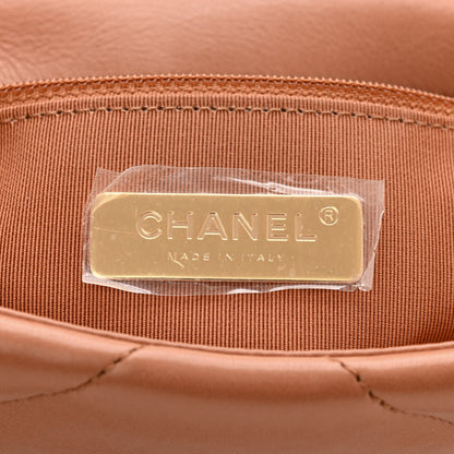 Chanel Lambskin Quilted Medium Chanel 19 Flap Brown 6 of 11