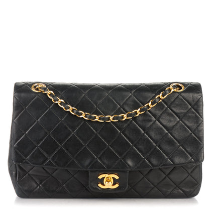 Chanel Lambskin Quilted Medium Single Flap Black 1 of 8