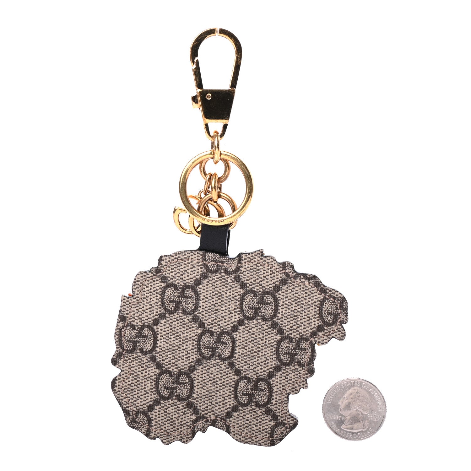 Louis Vuitton Goldtone Swing Key Holder and Bag Charm 10 of 12