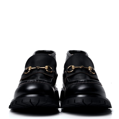 Gucci Cordovan Lux Mens Harald Horsebit Ankle Boots 9 Black 4 of 6