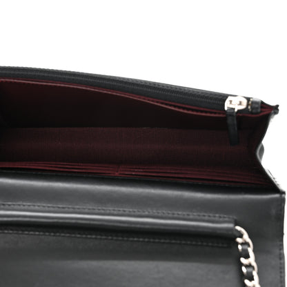 Chanel Lambskin Quilted Wallet On Chain WOC Black 4 of 10