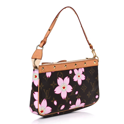 Louis Vuitton Monogram Cherry Blossom Pochette Accessories Brown 3 of 9