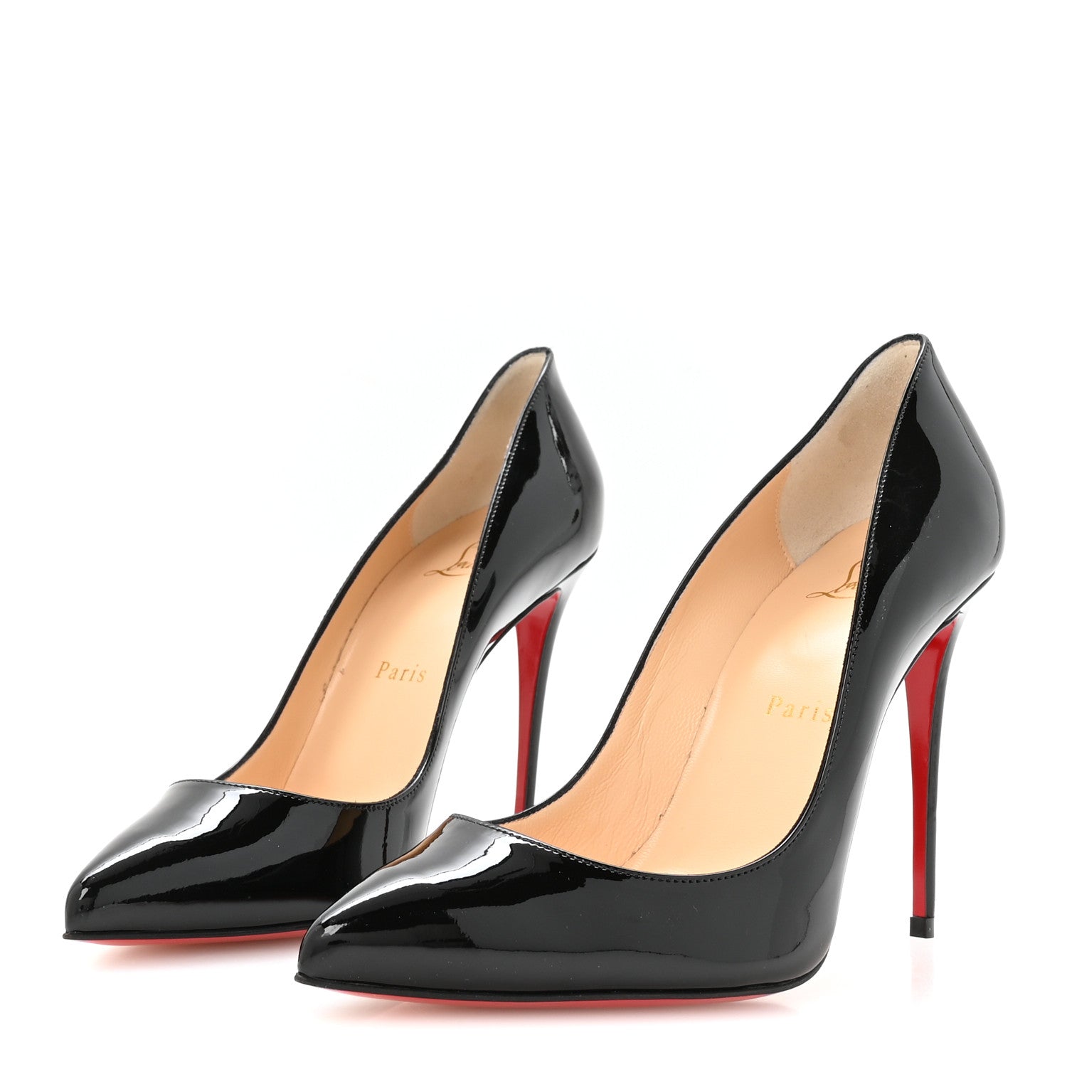 Christian Louboutin Patent Pigalle Follies 100 Pumps 37.5 Black 4 of 7