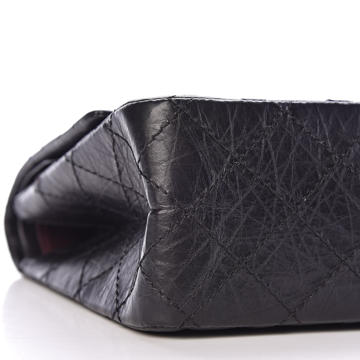 Aged Calfskin Quilted 2.55 Reissue 226 Flap Black