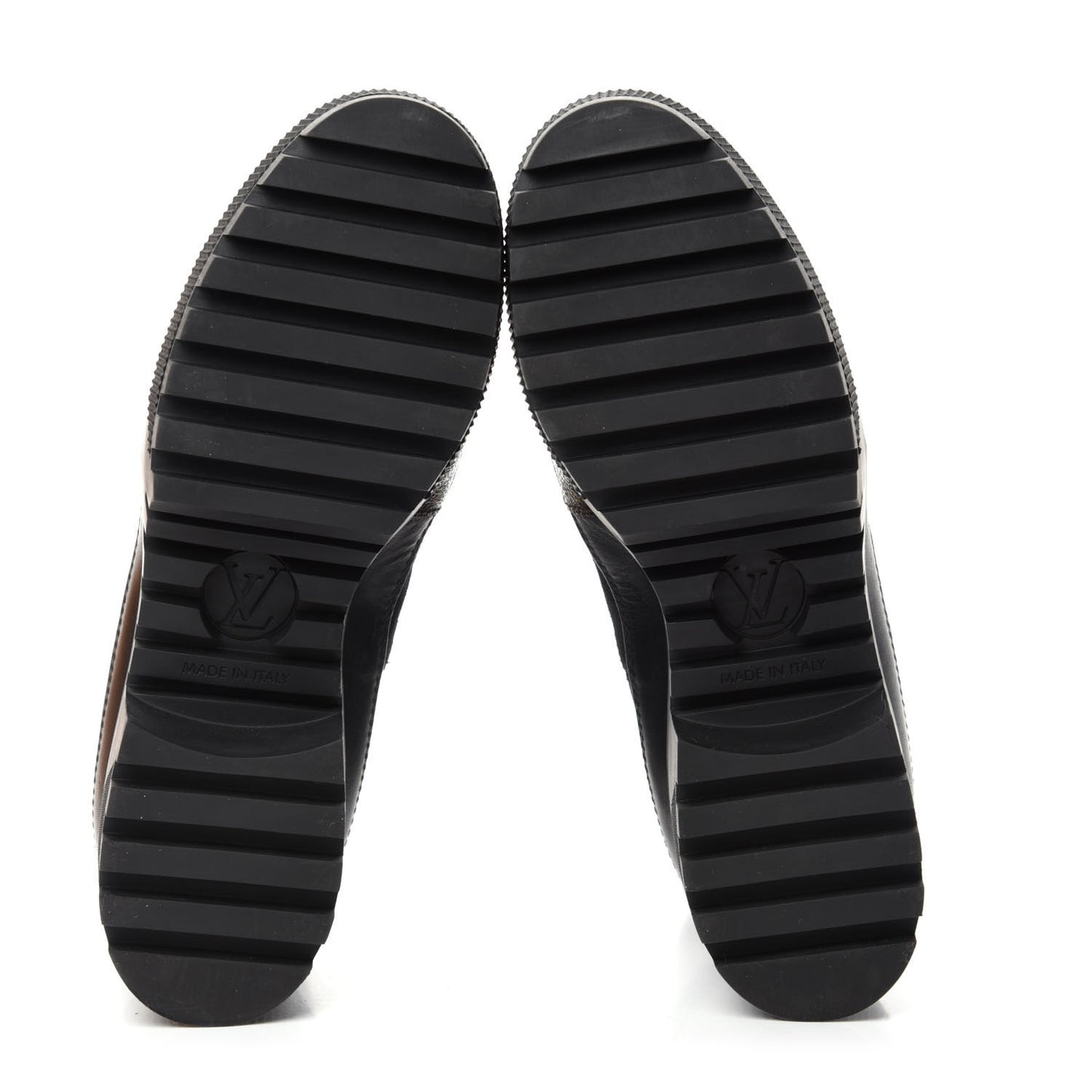 Suede Calfskin Monogram Laureate Platform Desert Boots 37 Black