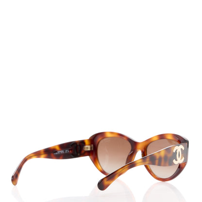 Chanel Acetate Polarized Butterfly Large CC Sunglasses 5492-A Tortoise 4 of 8
