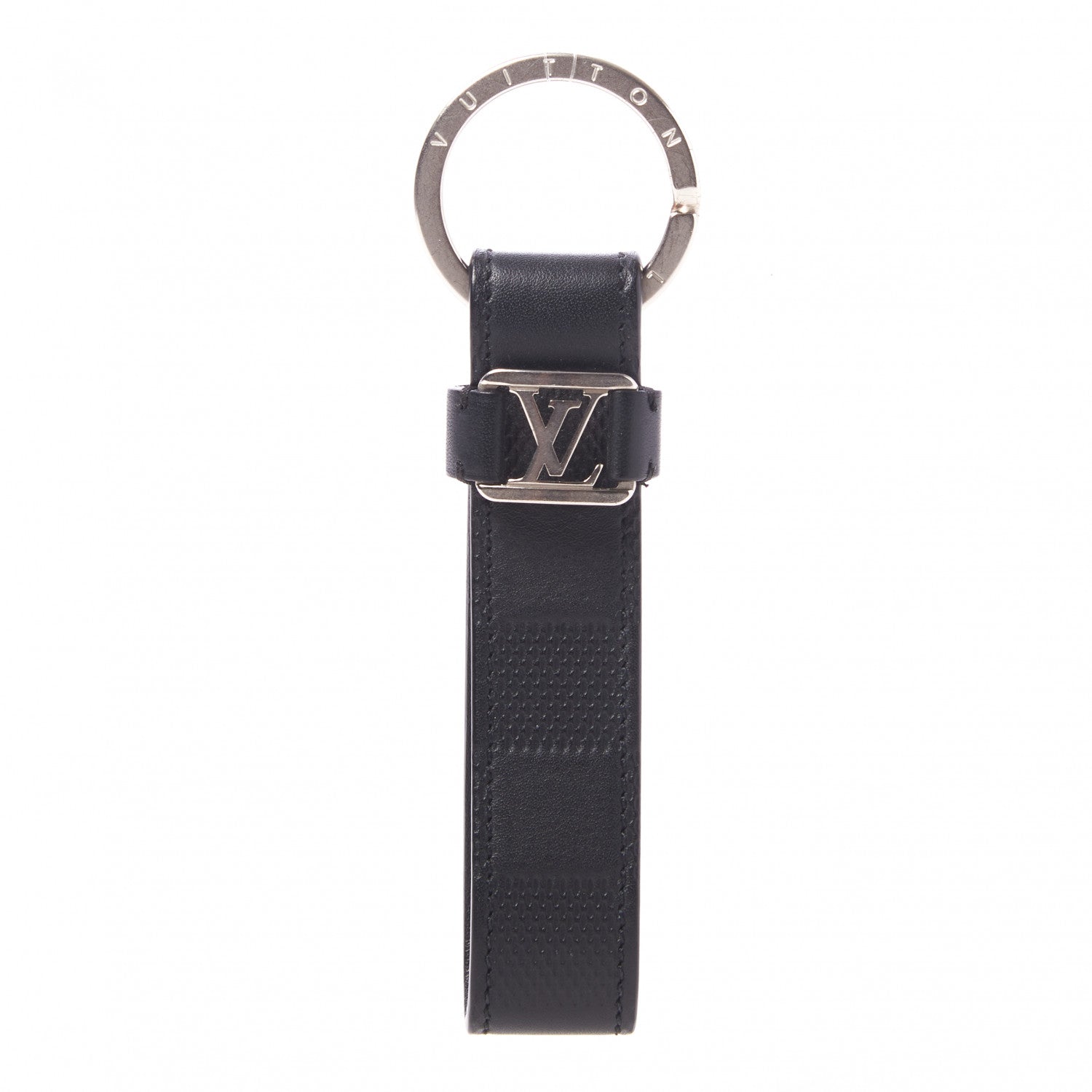 Louis Vuitton Damier Infini LV Dragonne Key Holder Onyx 1 of 3