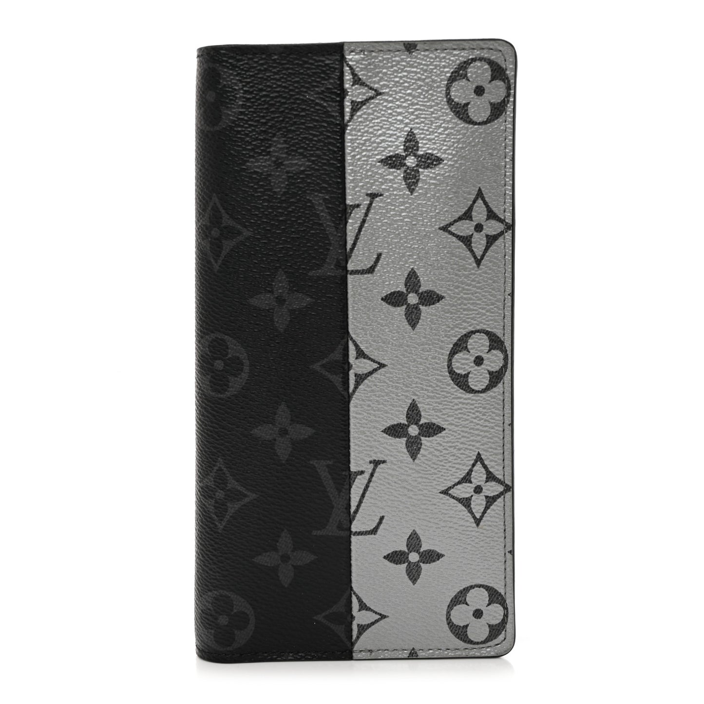 Monogram Eclipse Split Brazza Wallet Silver