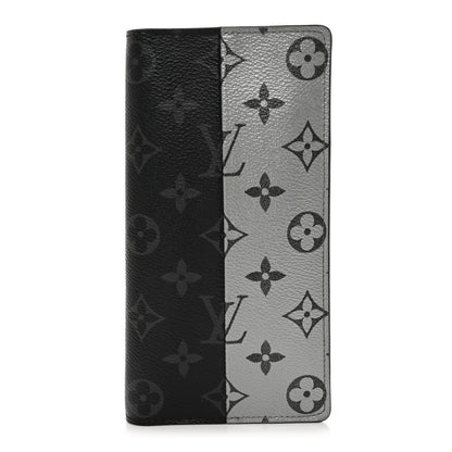 Louis Vuitton Monogram Eclipse Split Brazza Wallet Silver 1 of 7