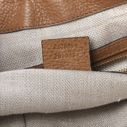 Gucci Pebbled Calfskin Medium Marrakech Shoulder Bag Camel 6 of 10