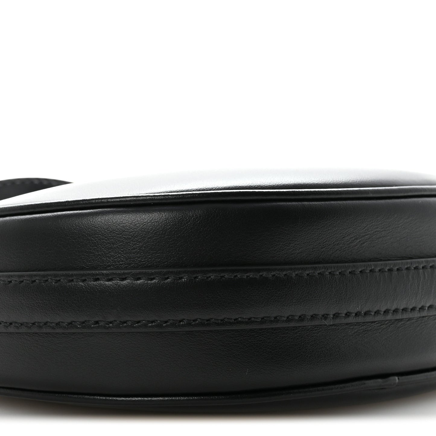 Soft Calfskin Arque Shoulder Bag Black